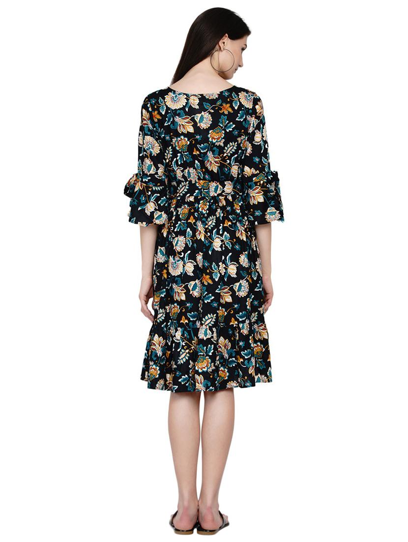 floral print fit & flare maternity dress - 19409286 - Standard Image - 3