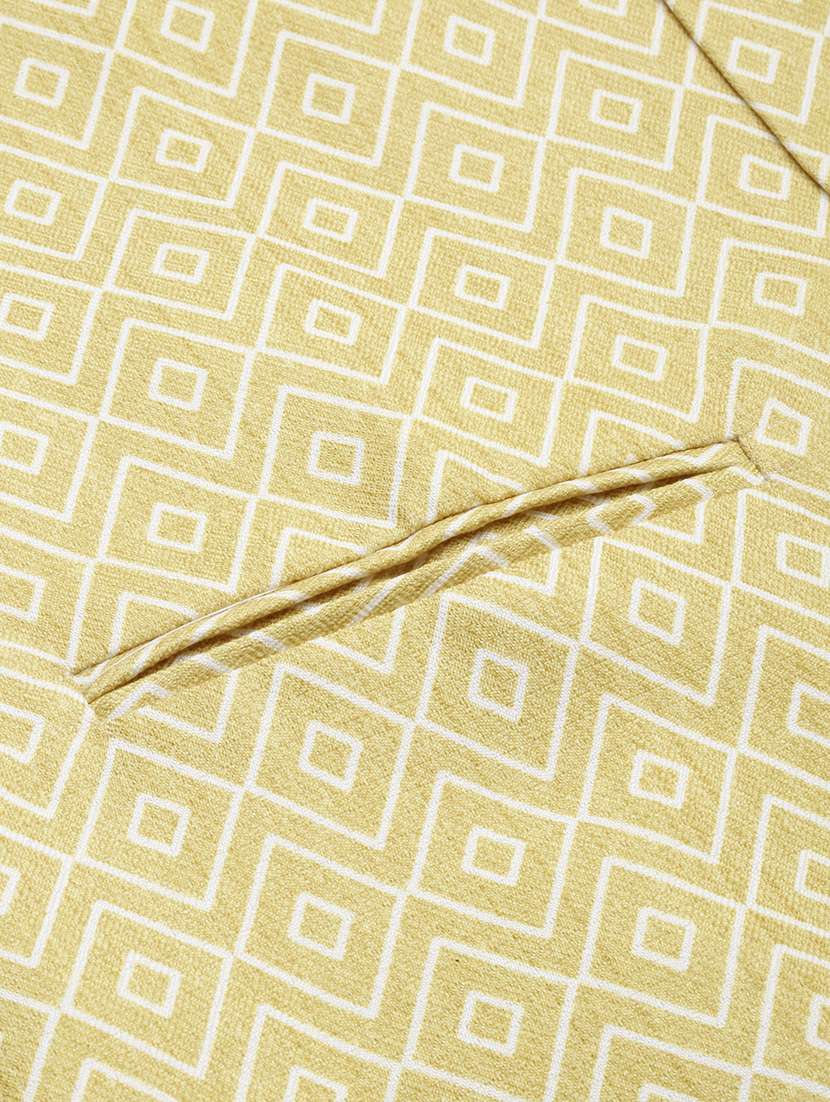 mandarin collar printed nehru jacket - 19409465 -  Standard Image - 5