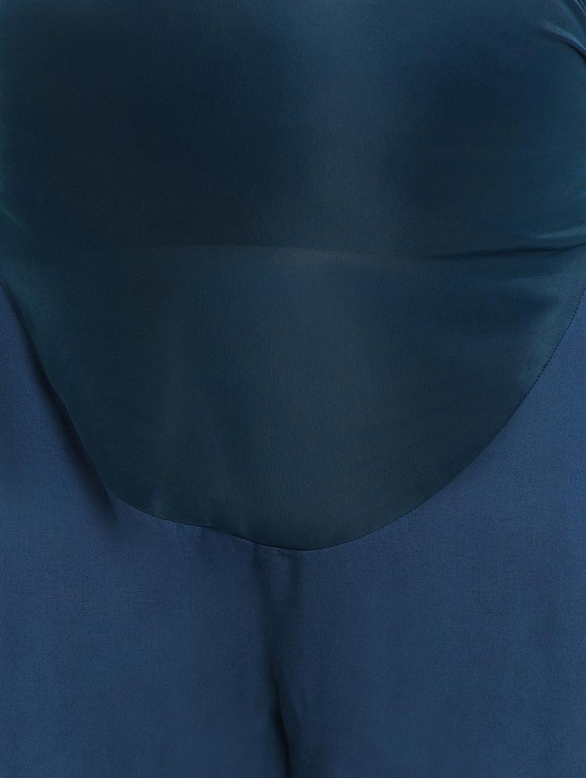 blue rayon maternity trouser - 19409530 - Standard Image - 5