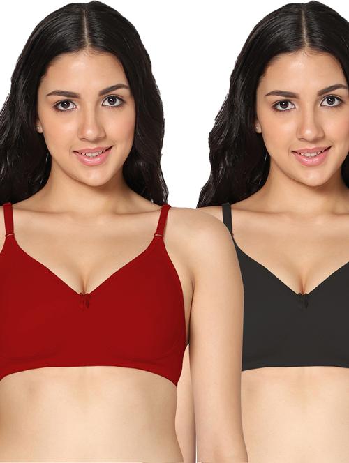 pack of 2 solid t-shirt bra - 19409561 -  Standard Image - 0