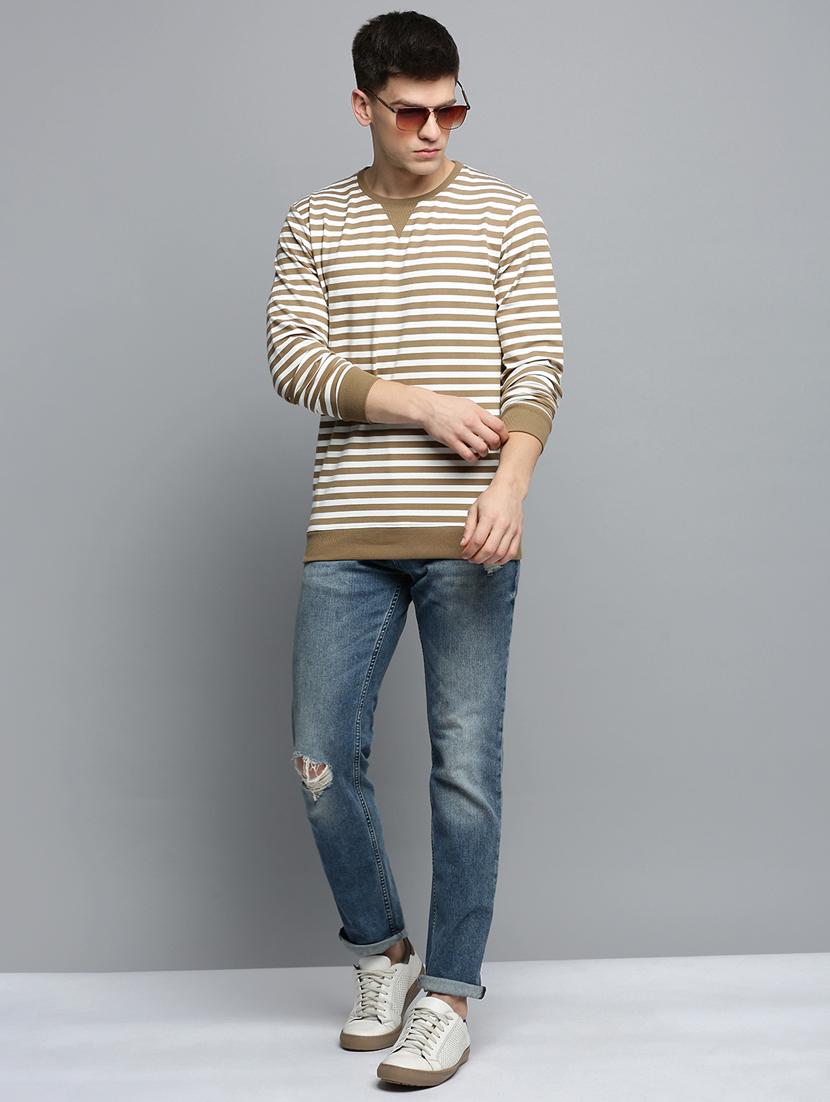 mens striped sweatshirt - 19409768 - Standard Image - 3