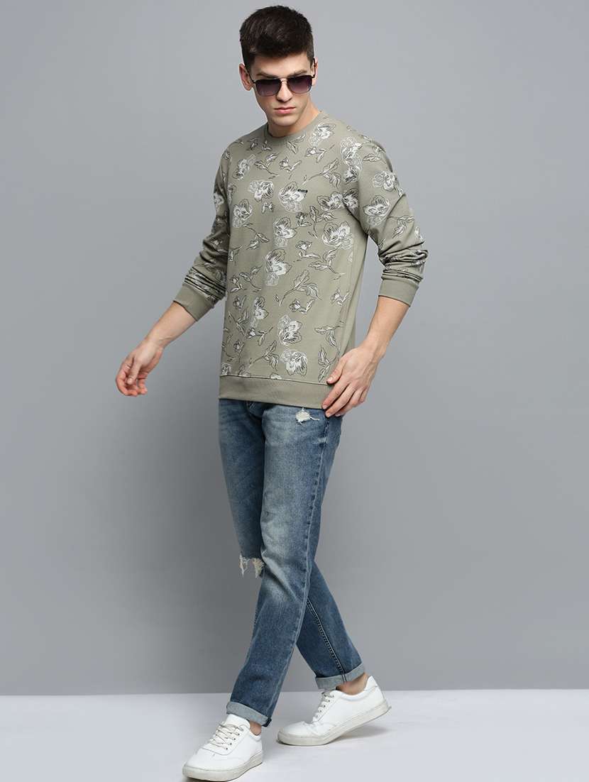 mens all over print sweatshirt - 19409770 - Standard Image - 3