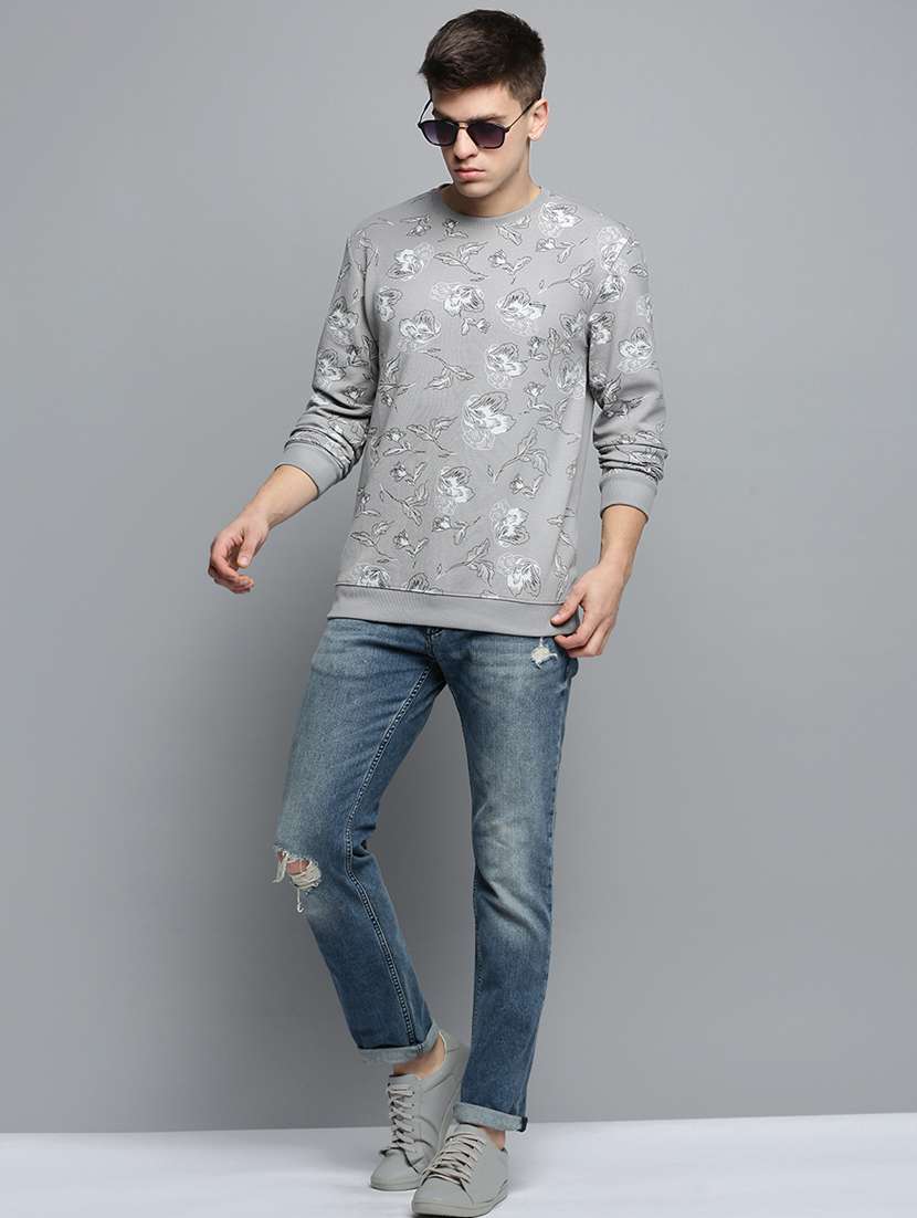 mens all over print sweatshirt - 19409771 - Standard Image - 3