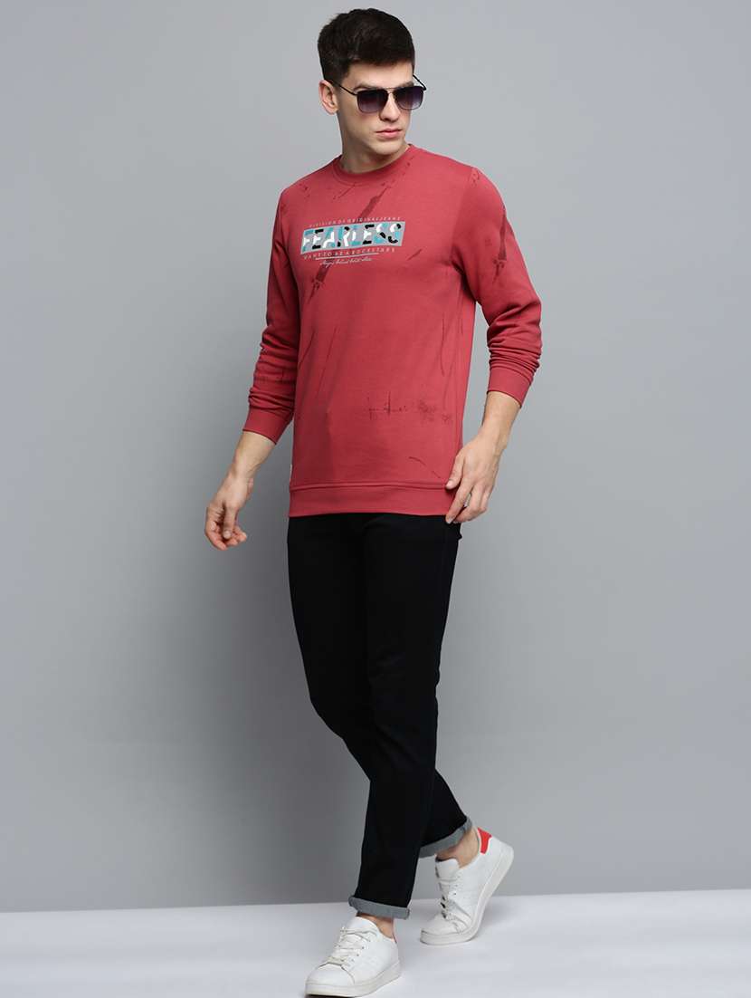 round neck chest sweatshirt - 19409775 -  Standard Image - 3