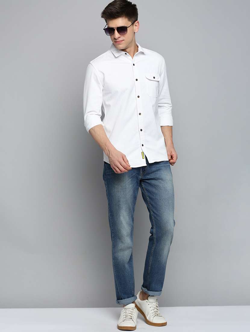 Mens Solid Casual Shirt - 19409848 -  Standard Image - 3