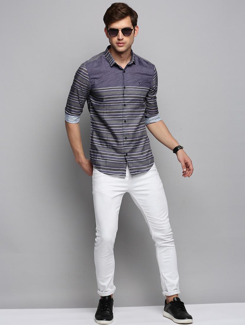 mens stripes casual shirt - 19409865 - Standard Image - 3