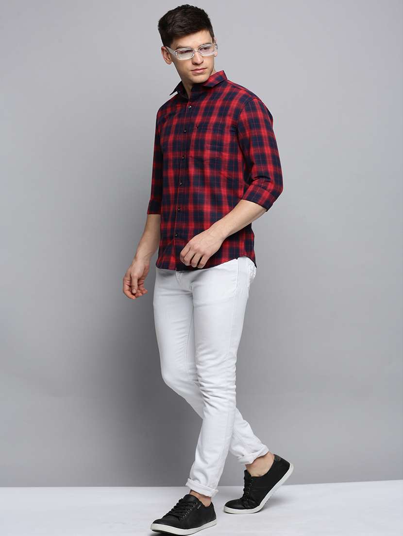 mens checks casual shirt - 19409873 -  Standard Image - 3