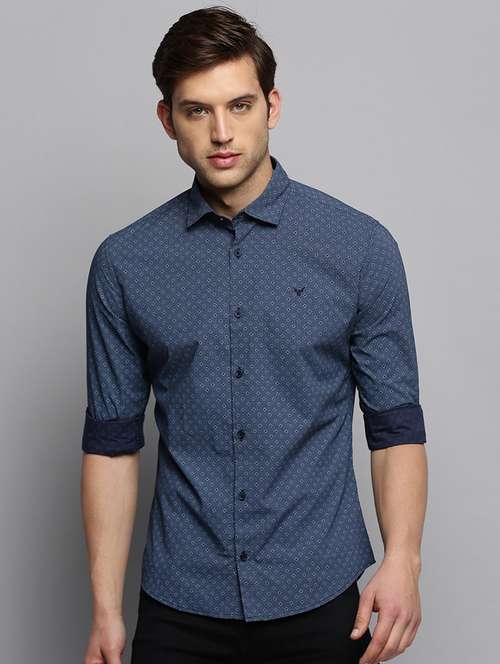 mens geometric casual shirt - 19409899 - Standard Image - 0