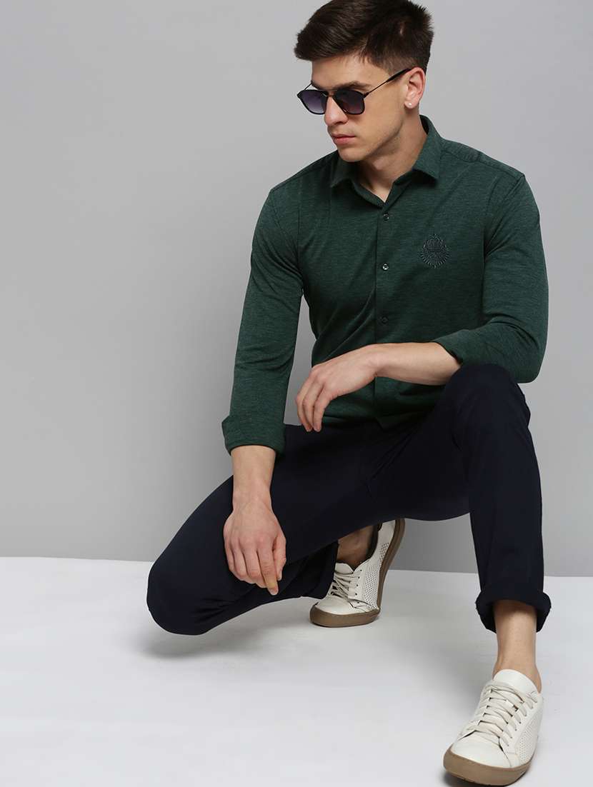 mens self design casual shirt - 19409969 -  Standard Image - 3
