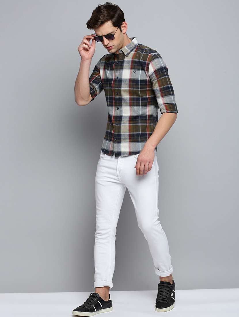 mens checks casual shirt - 19409985 -  Standard Image - 3