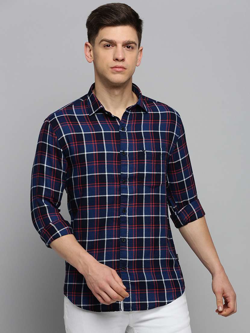 mens checks casual shirt