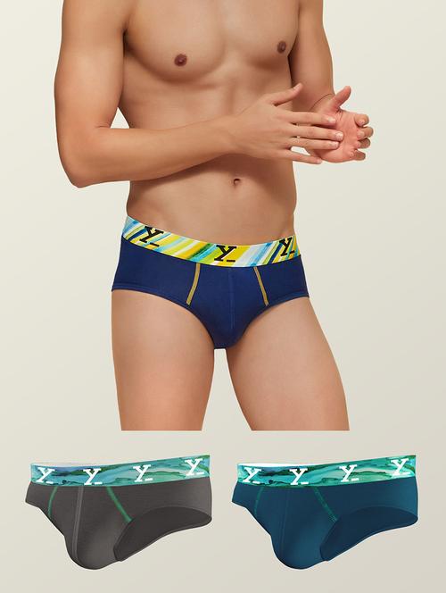 pack of 3 solid briefs - 19411226 - Standard Image - 0