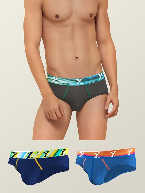 pack of 3 solid briefs - 19411228 - Standard Image - 0