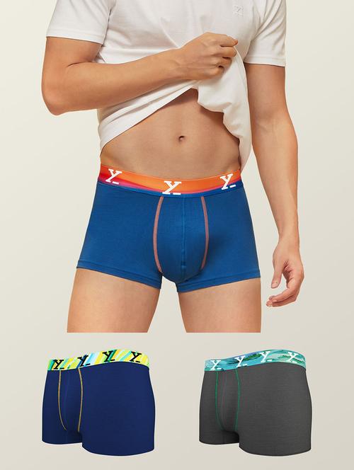 pack of 3 multi color trunks - 19411264 - Standard Image - 0