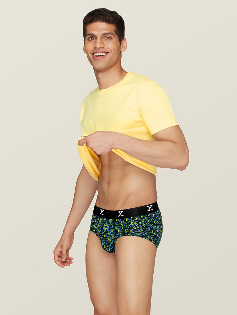 black printed trunk brief - 19411281 - Standard Image - 3