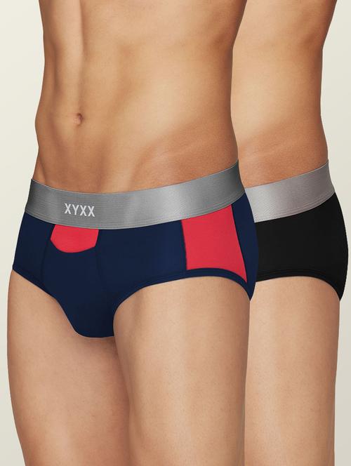 pack of 2 color block briefs - 19411454 -  Standard Image - 0