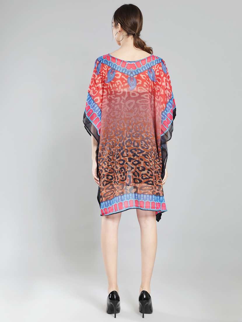 printed polyester kaftan  - 19411664 -  Standard Image - 3