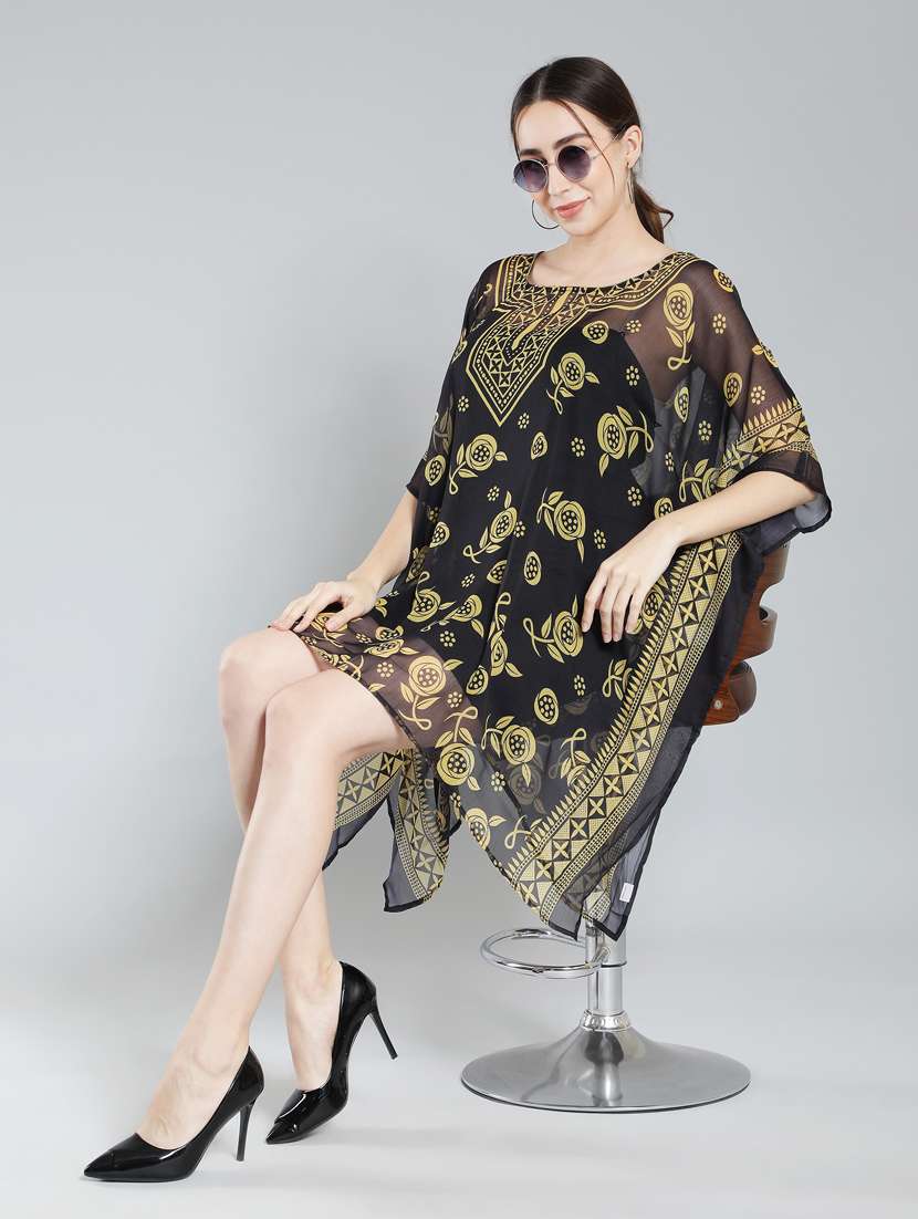 printed polyester kaftan - 19411665 - Standard Image - 3