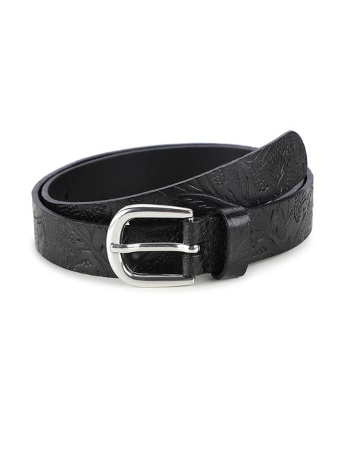 batik pattern embossed belt - 19412048 - Standard Image - 0