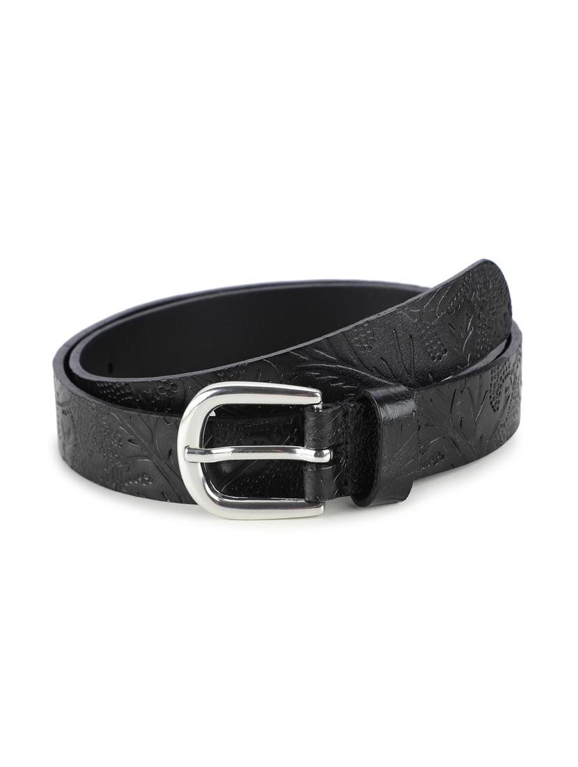 batik pattern embossed belt - 19412052 - Zoom Image - 0