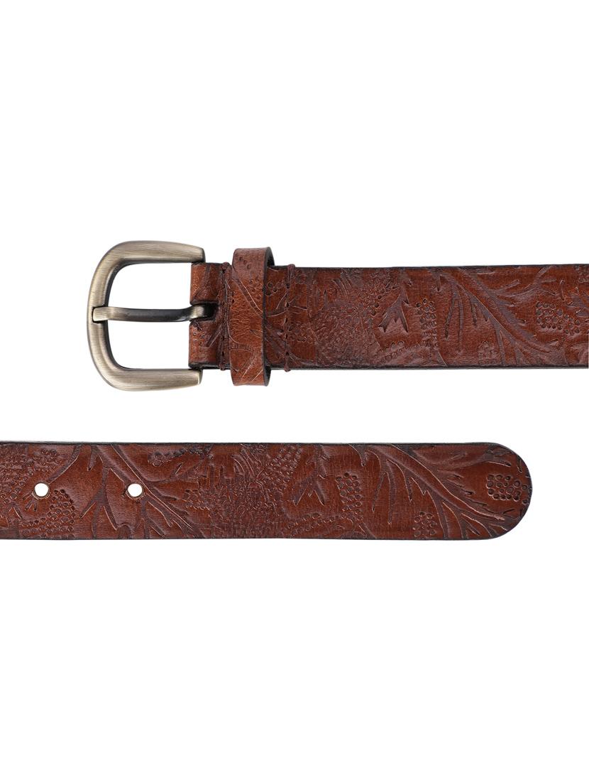 brown leatherette belt - 19412066 - Standard Image - 3