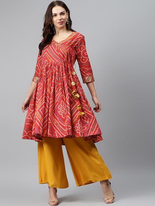 women's angrakha kurta - 19412121 - Standard Image - 0