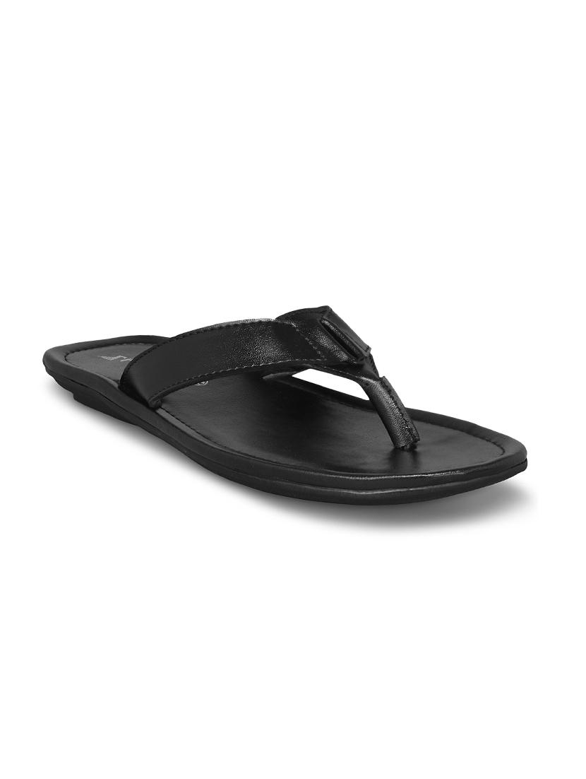 black synthetic slip on sandals - 19413075 - Zoom Image - 0
