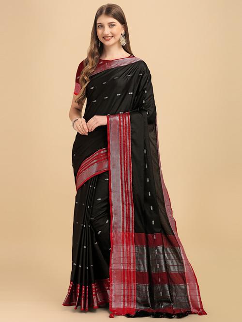 self design banarasi saree - 19413209 - Standard Image - 0