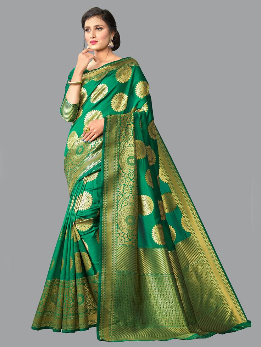 self design banarasi saree - 19413322 -  Zoom Image - 0