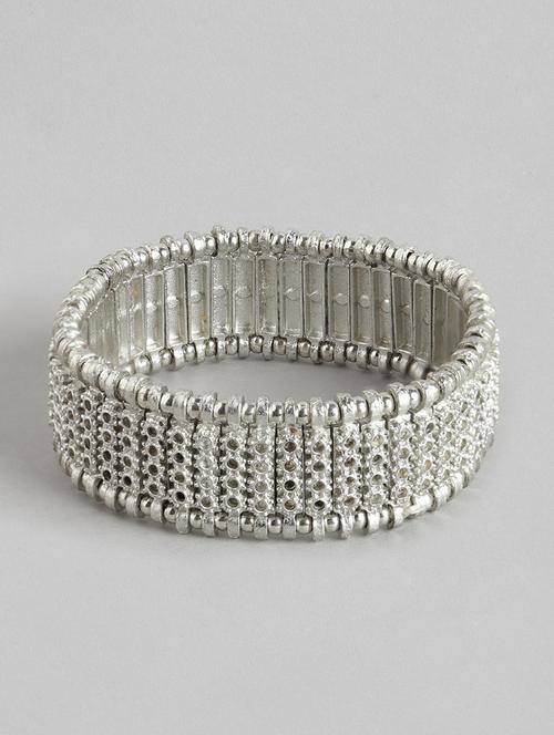 women silver-plated cuff bracelet - 19413453 - Standard Image - 0