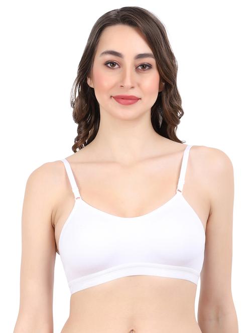 white cotton sports bra - 19413472 - Standard Image - 0