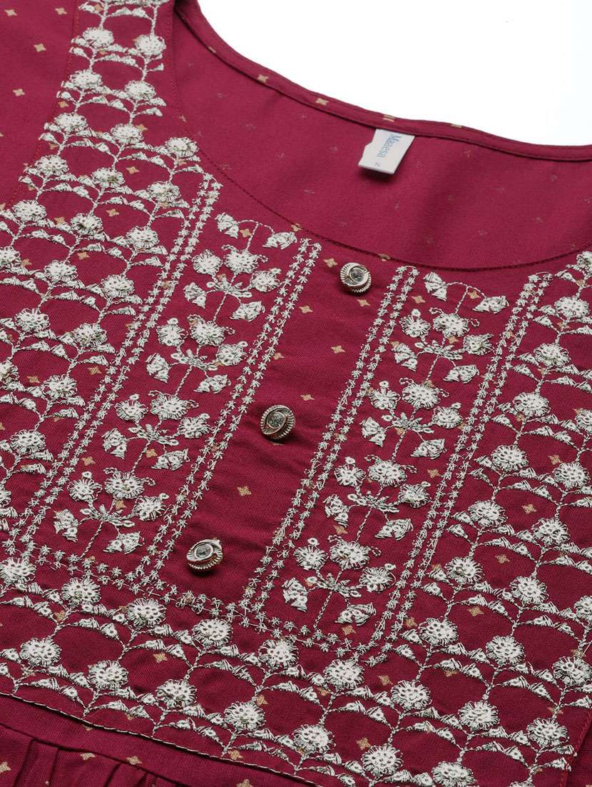 women three quarter sleeve kurta pant with dupatta set - 19414205 -  Standard Image - 5