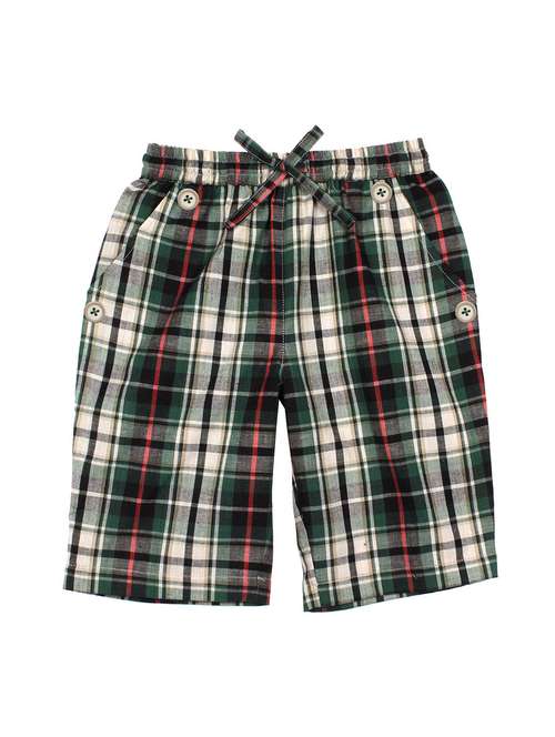 boys checked three fourth - 19414456 - Standard Image - 0