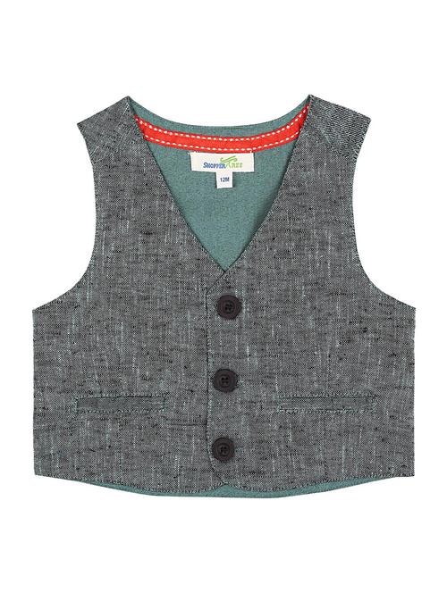 boys v-neck solid regular jackets & coat - 19414468 - Standard Image - 0