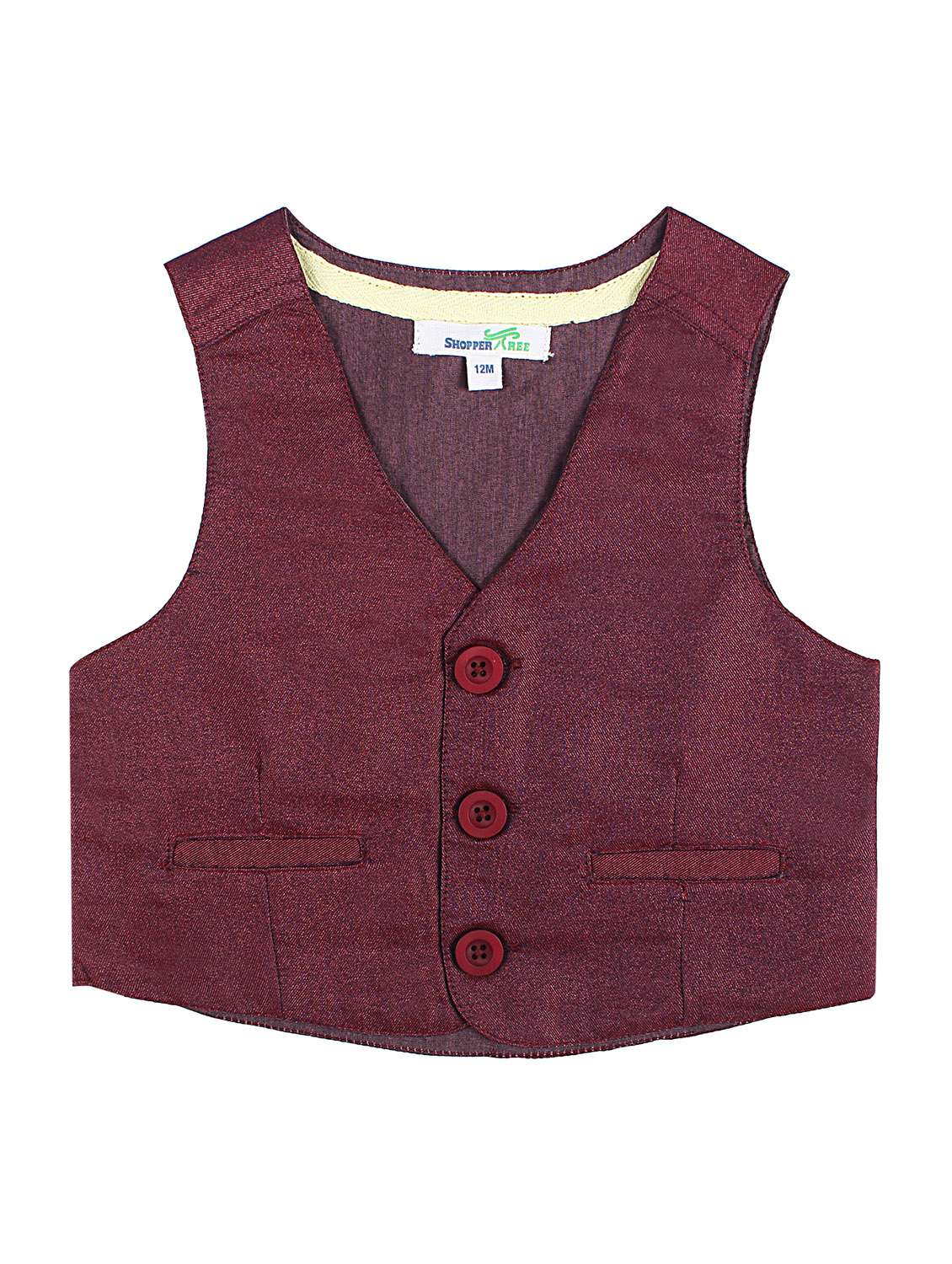 boys v-neck solid regular jackets & coat