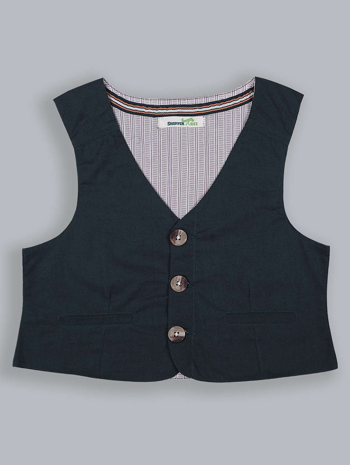 boys v-neck solid regular jackets & coat - 19414473 - Zoom Image - 0
