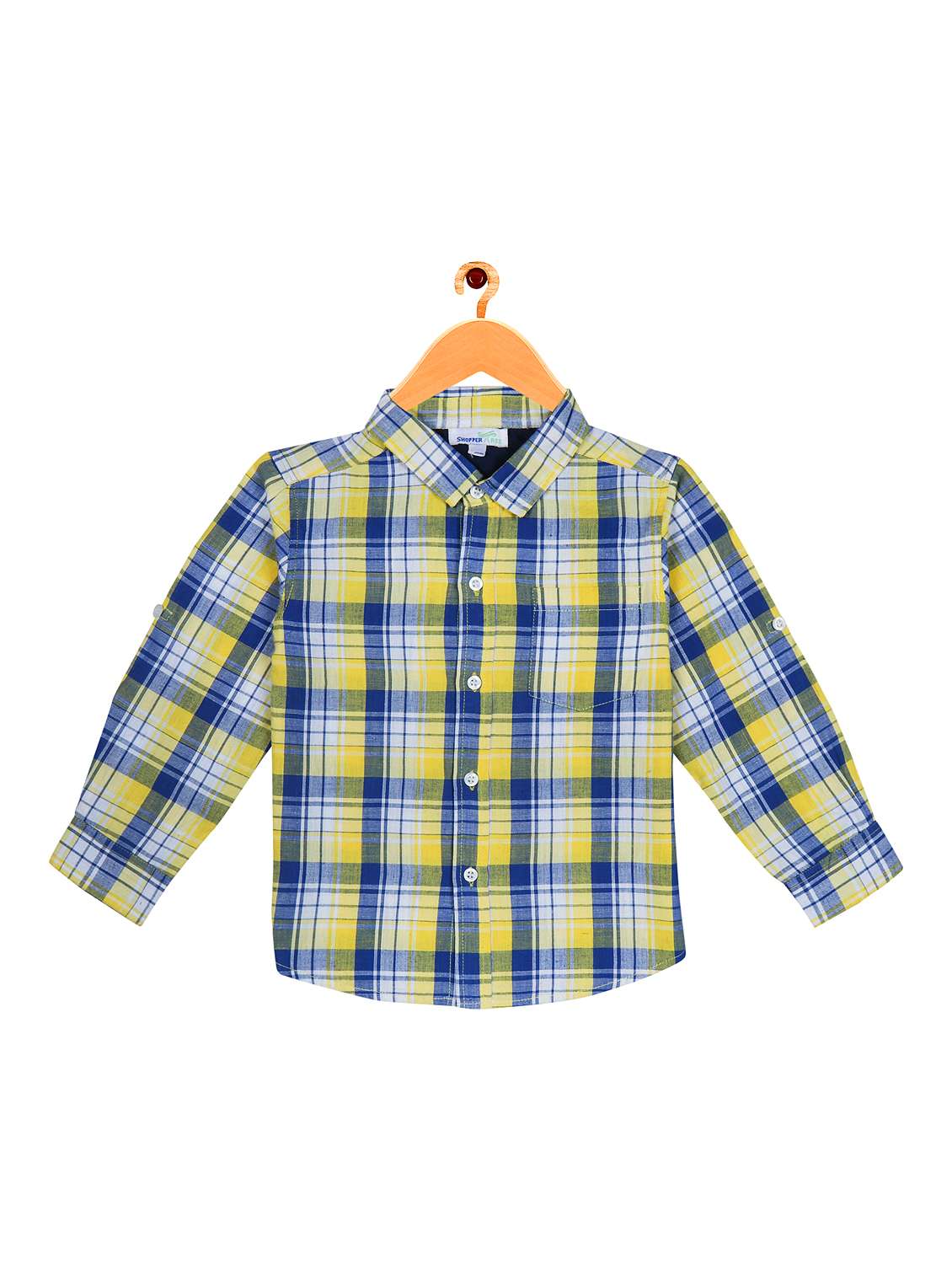  boys checked printed shirt