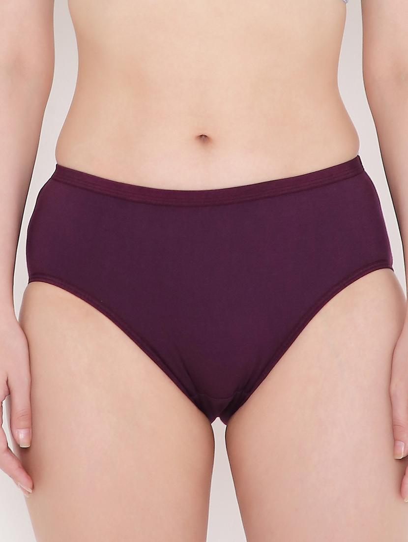 purple cotton hipster panty