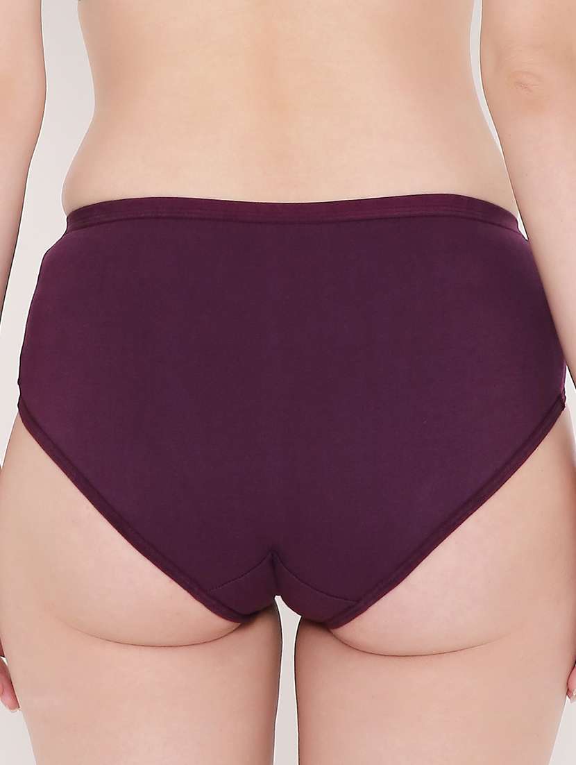 purple cotton hipster panty - 19414942 - Standard Image - 3