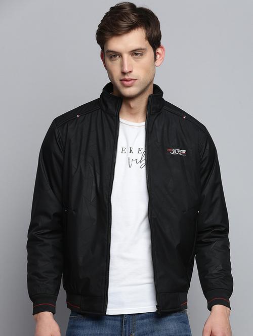 solids polyester casual jacket - 19415028 - Standard Image - 0