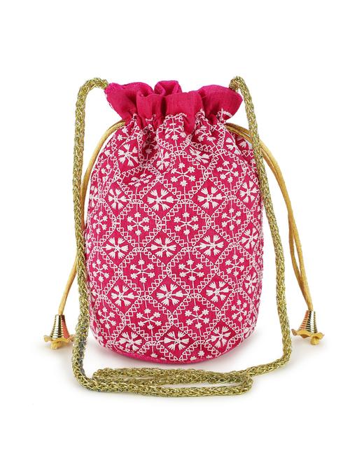 embroidered ethnic potlis - 19415128 - Standard Image - 0