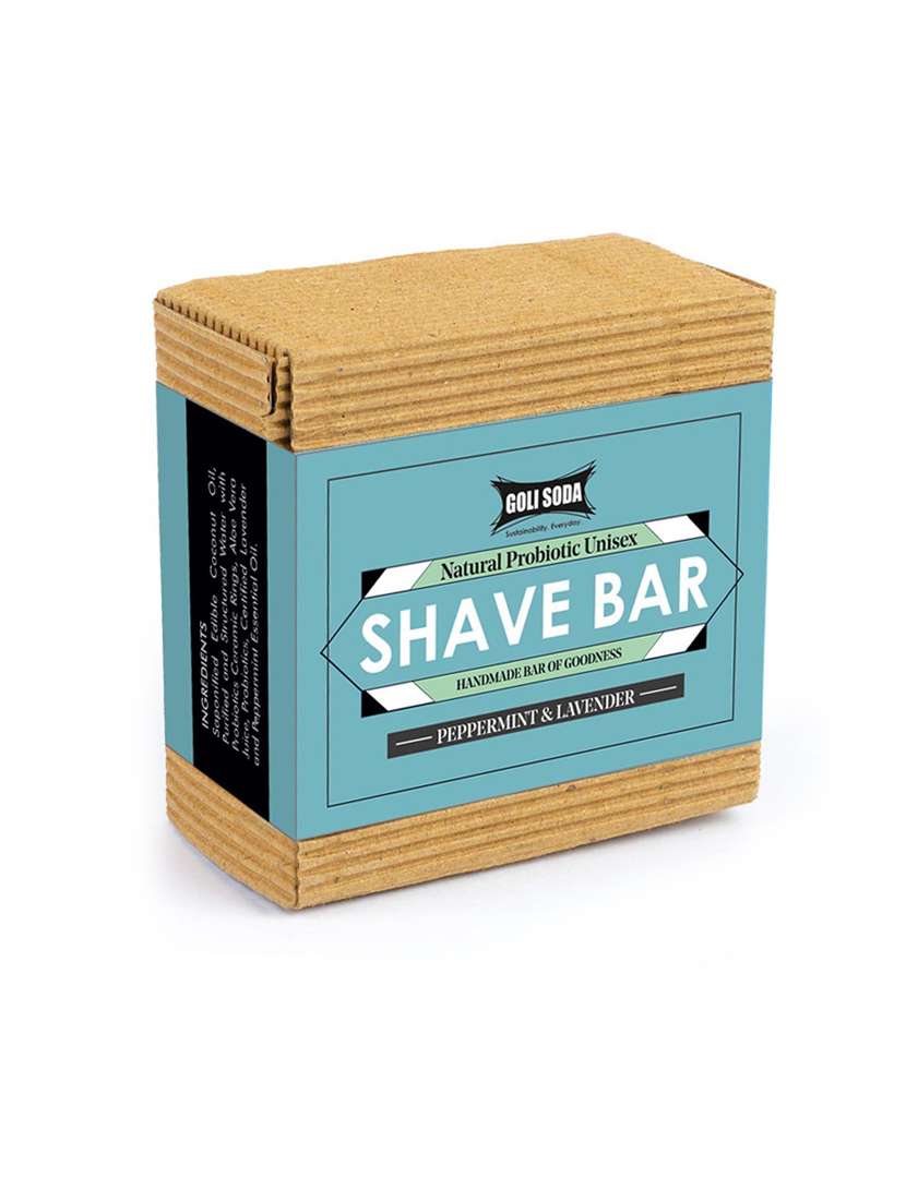 goli soda all natural probiotics shave bar - 90 g ( pack of 1)