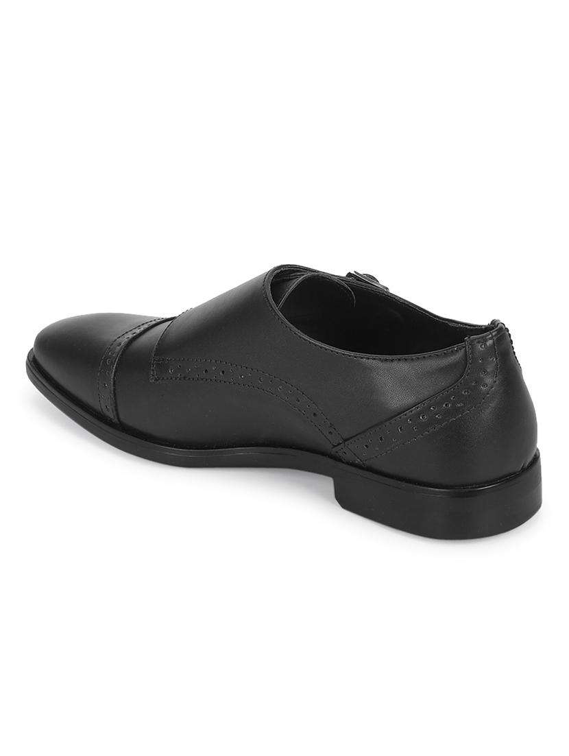 black slip on formal shoes - 19415207 - Standard Image - 3