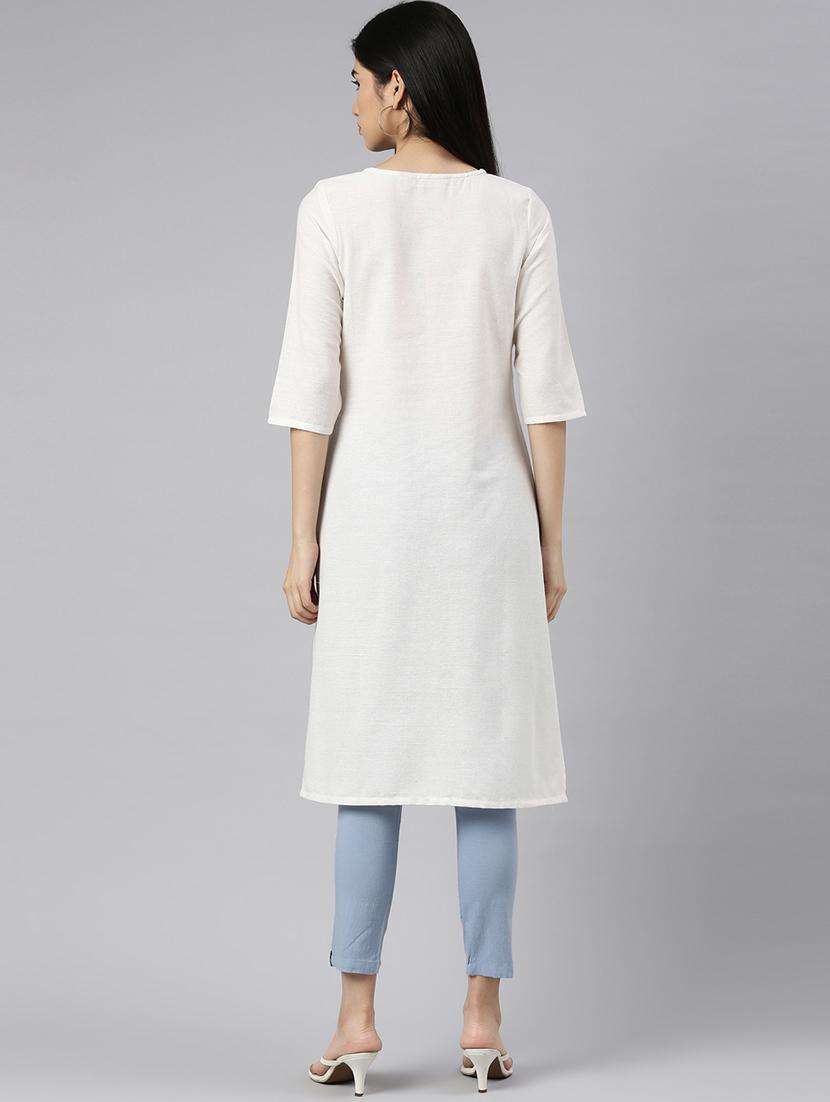 women's straight kurta - 19415287 -  Standard Image - 3