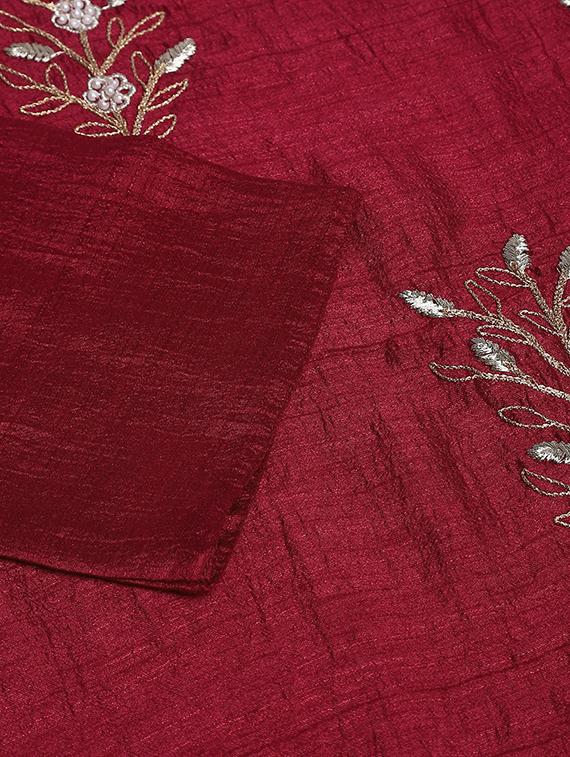 red solid kurta pant set - 19416164 - Standard Image - 5