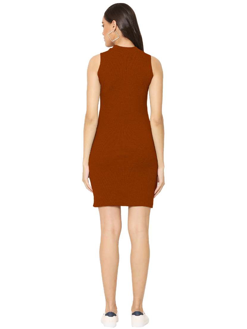 women's bodycon solid dress - 19417365 -  Standard Image - 3