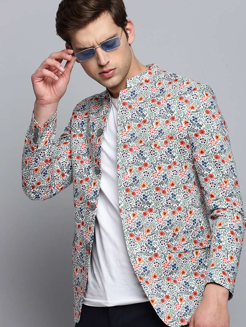 men printed blazer - 19417442 -  Standard Image - 5