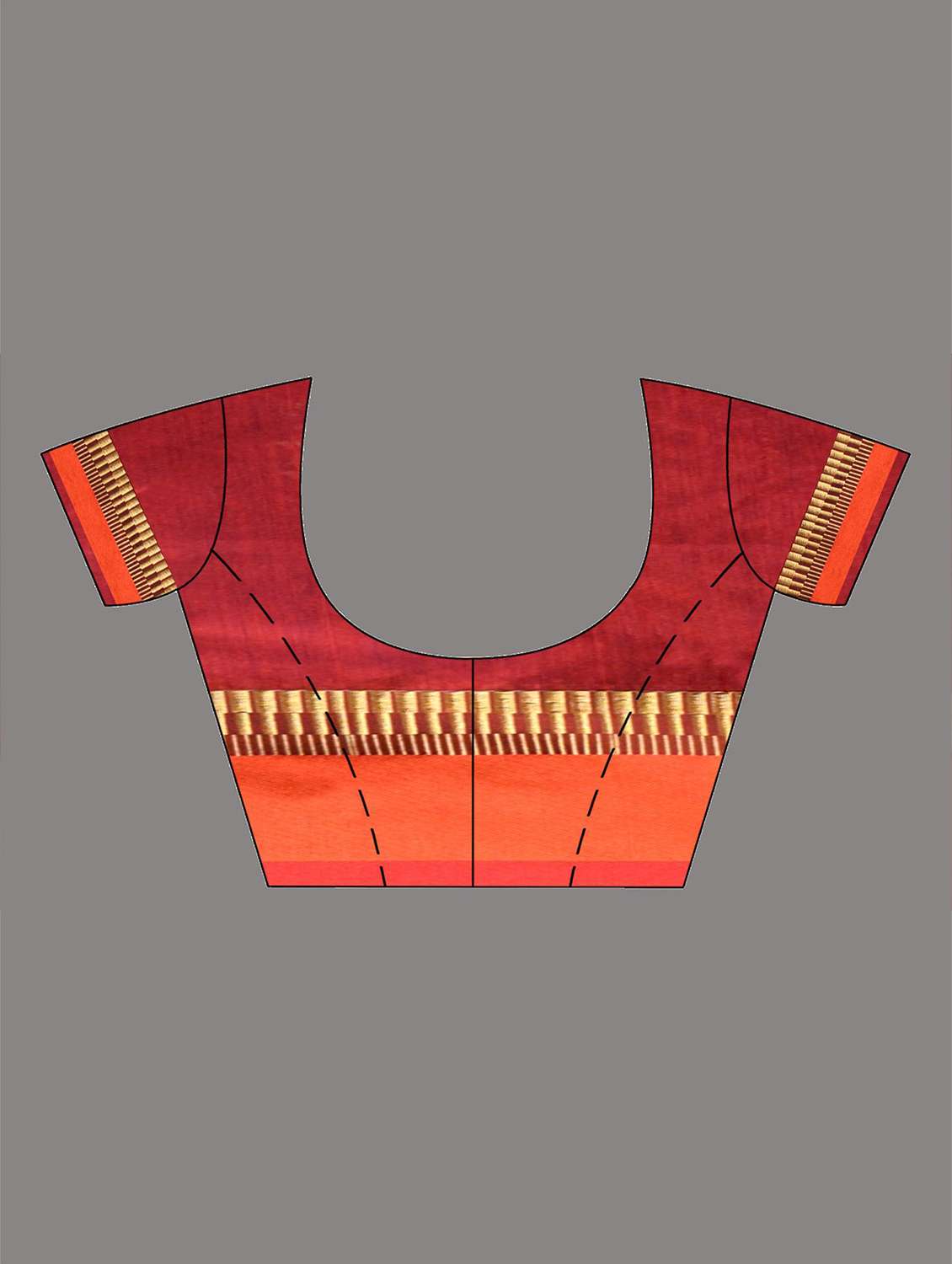 blue cotton silk handloom saree with blouse - 19417632 -  Standard Image - 3