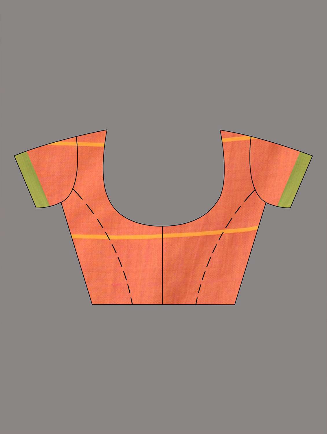 women's checks pink colored saree with blouse - 19417753 -  Standard Image - 3