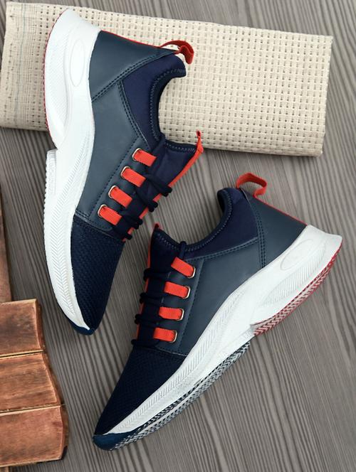 blue lace up sport shoe - 19420264 - Standard Image - 0